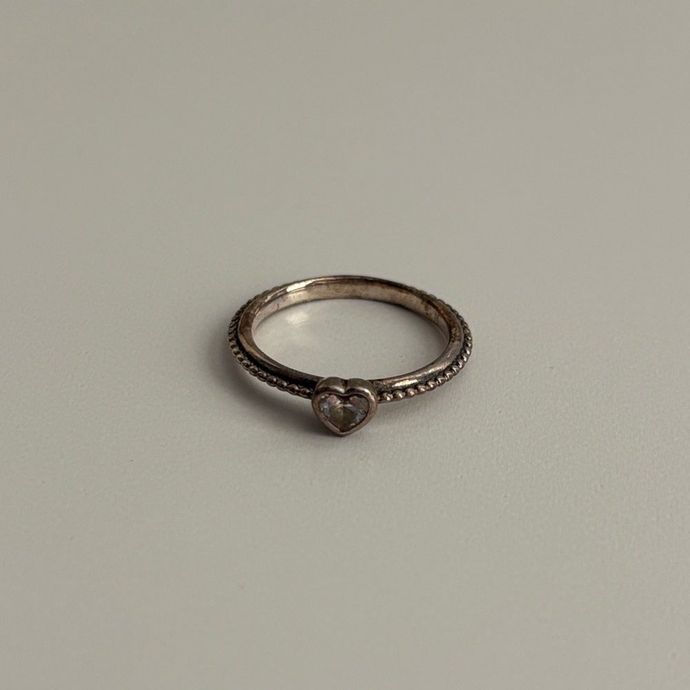 Pandora Silver Heart Ring